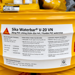 Sika Waterbar V20-Băng cản nước PVC chống thấm đàn hồi(cuộn 20m)